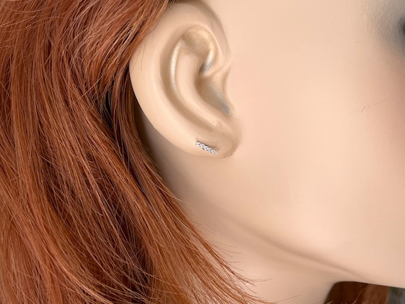 T bar hotsell stud earrings
