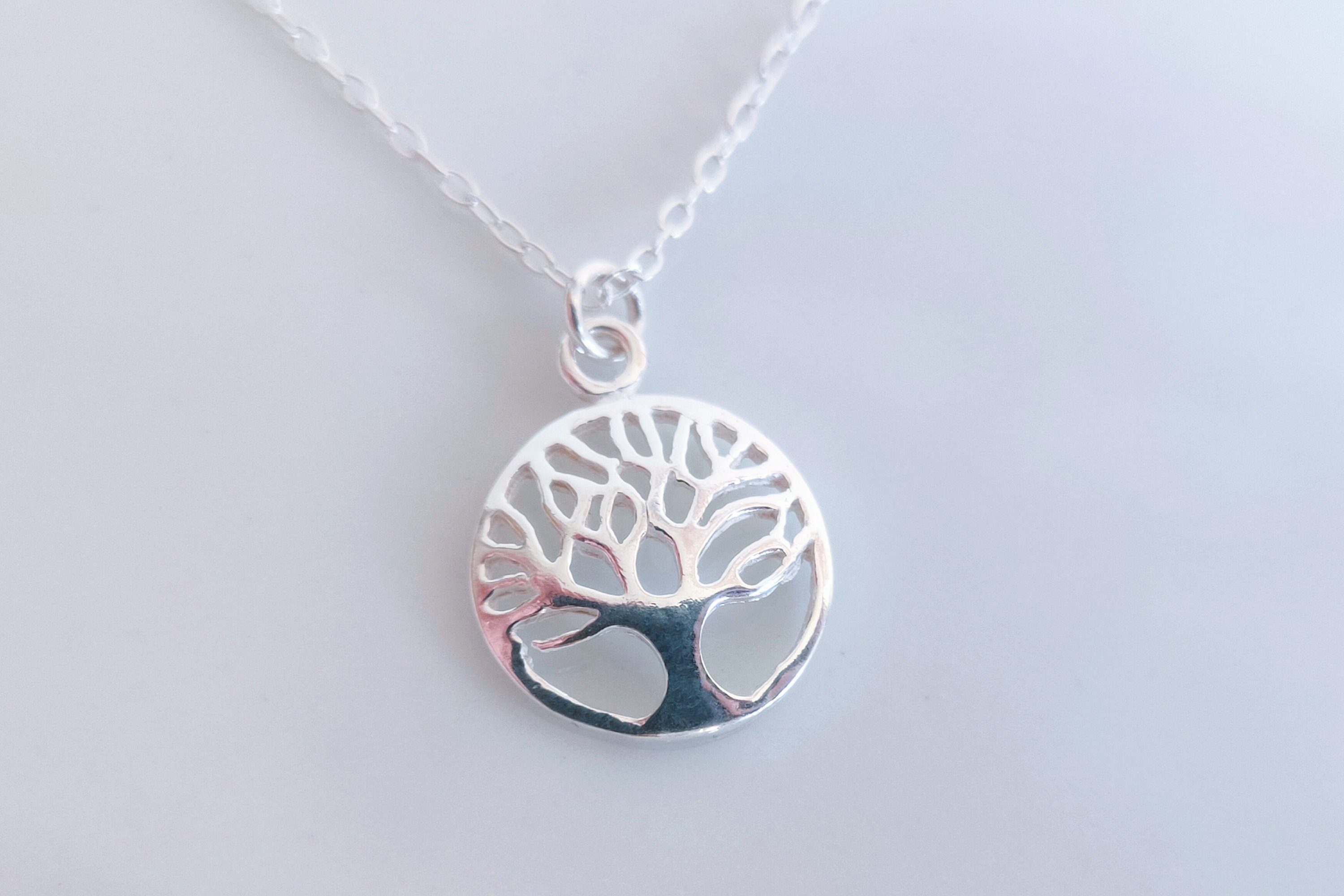 Sterling Silver Tree of Life Pendant Necklace / 925 Charm - Etsy UK
