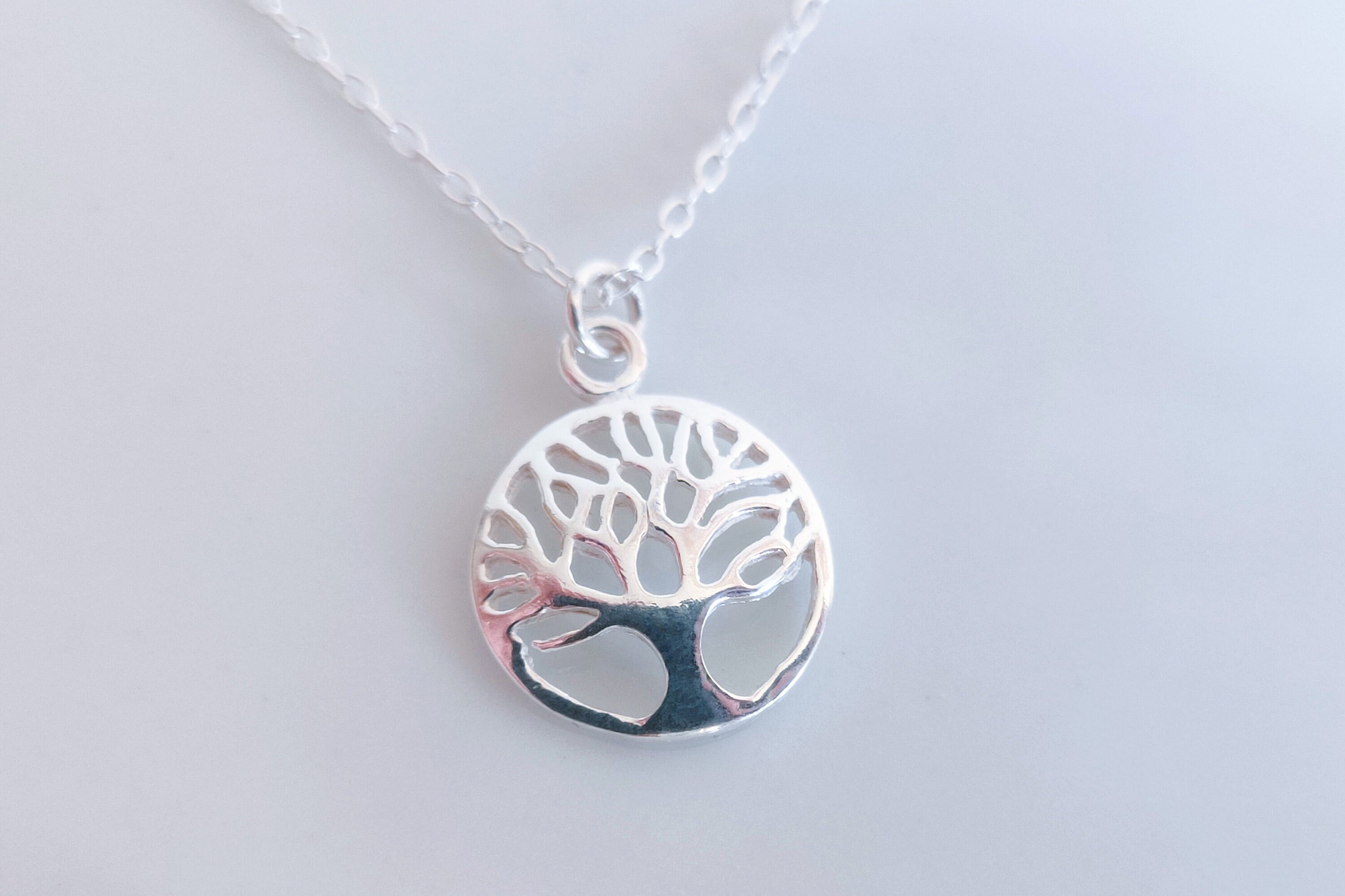 Sterling Silver Tree of Life Pendant Necklace / 925 Charm /personalised ...