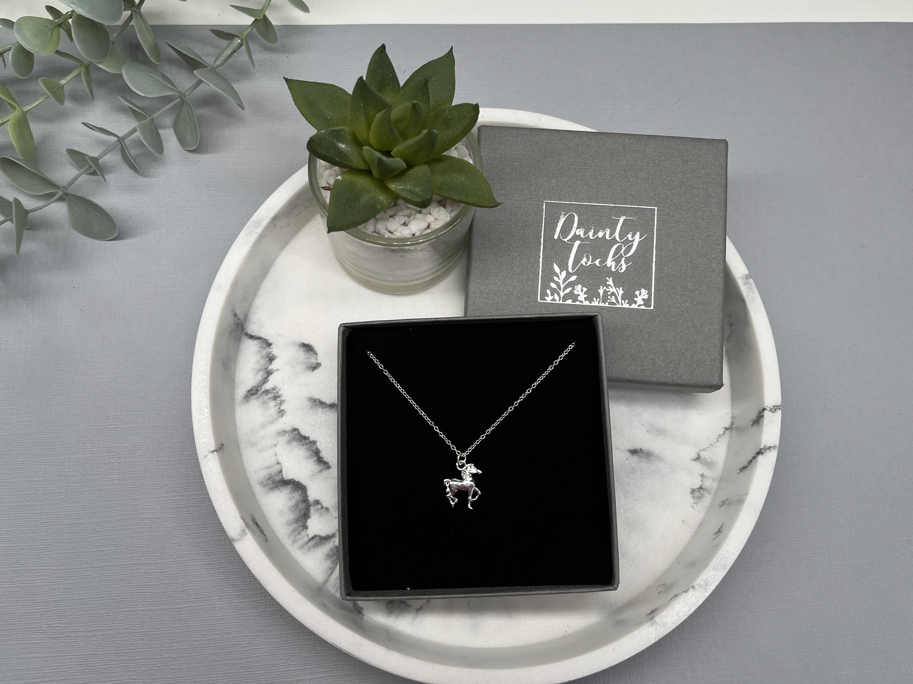 YOUnique Designs S925 Sterling Silver & Rose Gold Pony Horse & Girl Pendant Charm – Fits Pandora, Troll, Chamilia Bracelets