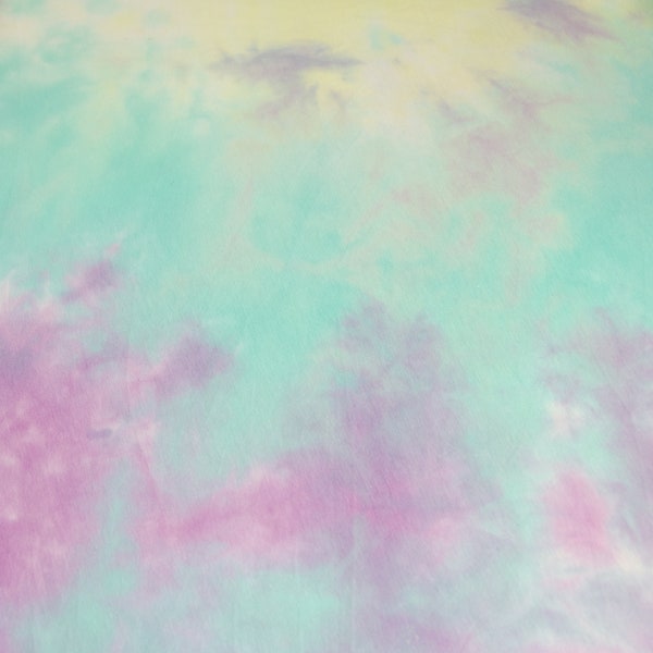 Small Imperfections - clearance - Tie Dye Fabric - Tie Dye Cotton Spandex   - Jersey Knit Fabric by the 1/2 Yard - Tie Dye Summer -