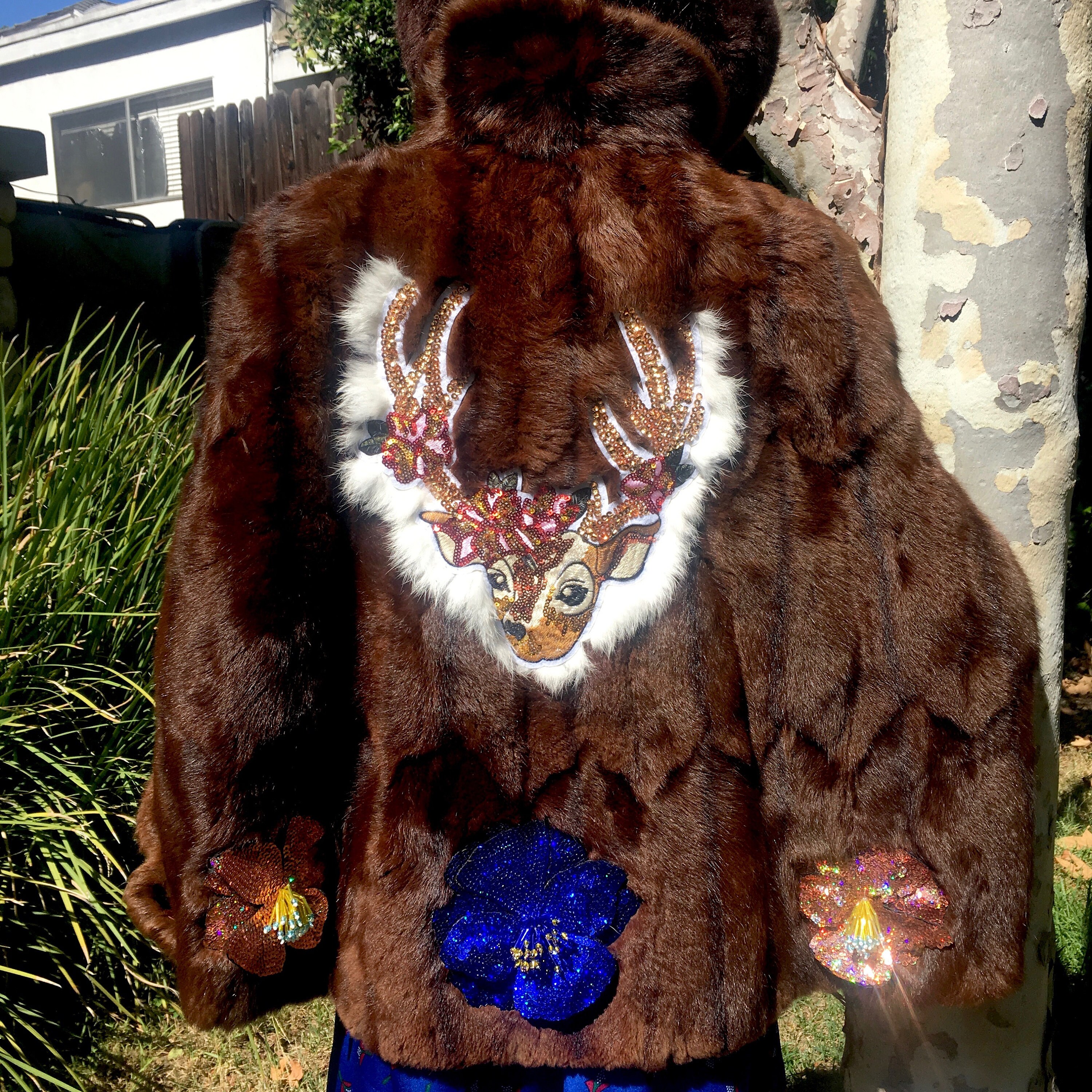 Moose fur coat hotsell