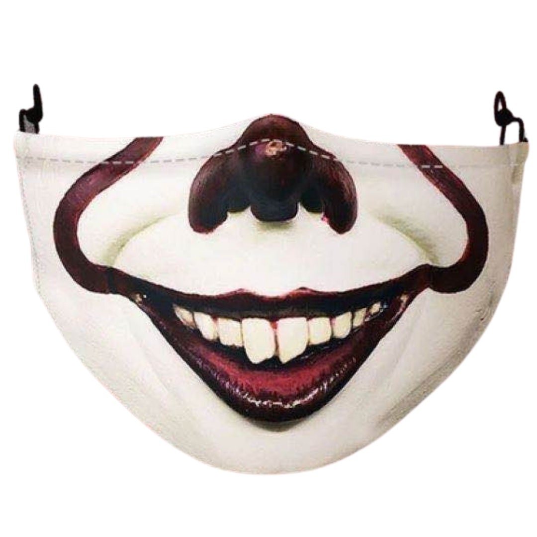 Scary Face Mask Covering 3D Printed Horror Scary Mouth Reusable