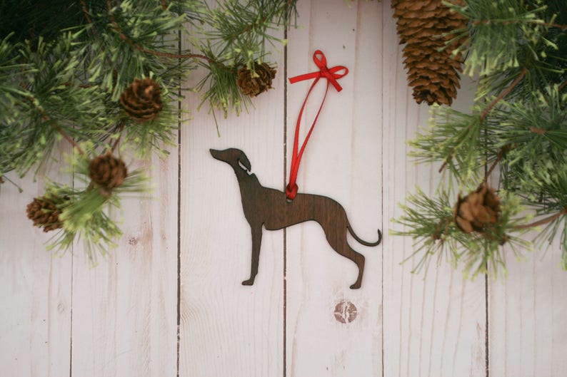 Whippet Ornament Personalized Dog Ornaments Etsy