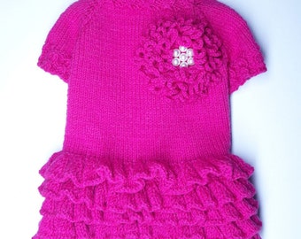 Dress for dogs Clothes for pets Sweater for dogs Knitted clothes for small dogs