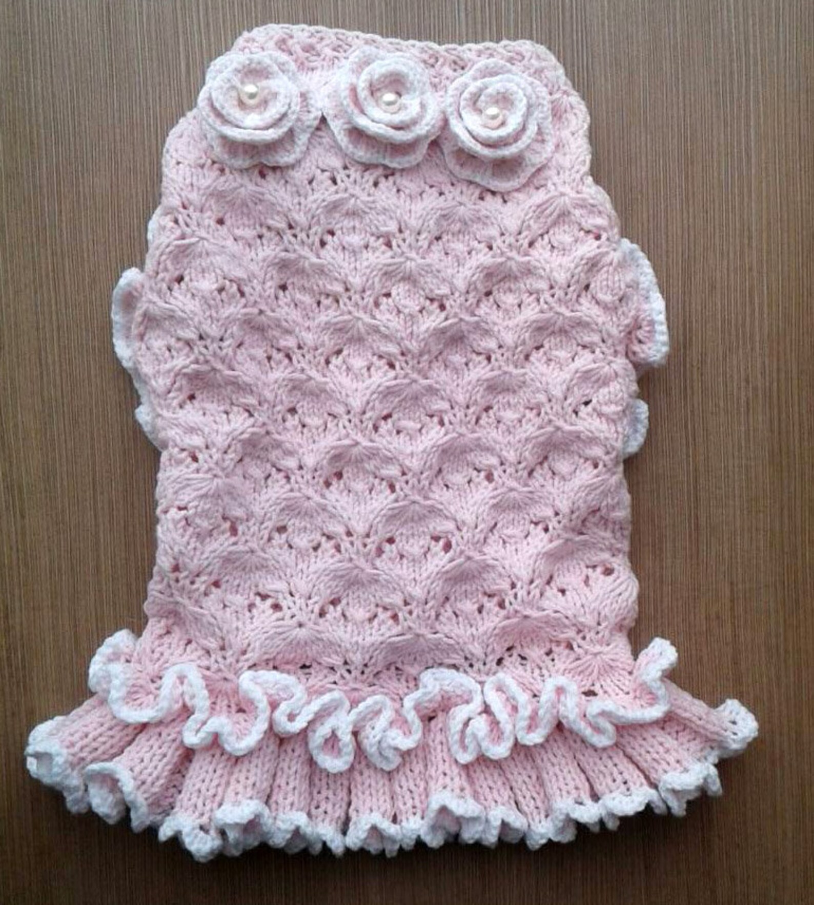 Light Pink Dress for Dog Clothes for Small Dogs Custom Sweater Etsy