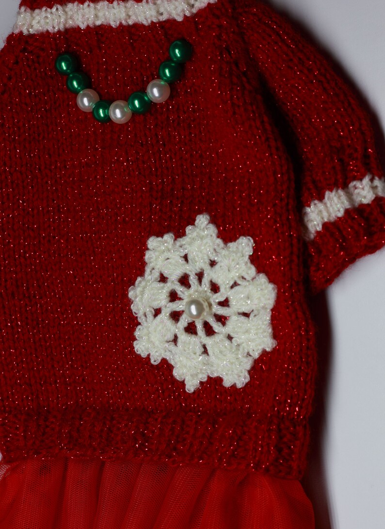 Red Christmas Dress for Dog Dress for Dogs Christmas Clothes Etsy