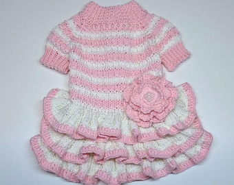 Dress for dogs Clothes for small dogs on order Sweater for dogs Chihuahua clothing York clothes knitted clothes custom