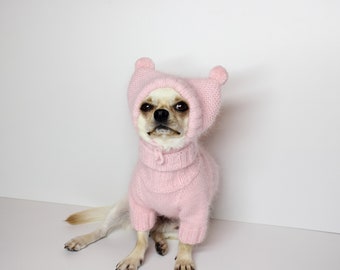 Angora wollen trui voor hond Gebreide wollen trui voor hond Merino jas voor honden voor hond Aangepaste kleding voor huisdieren