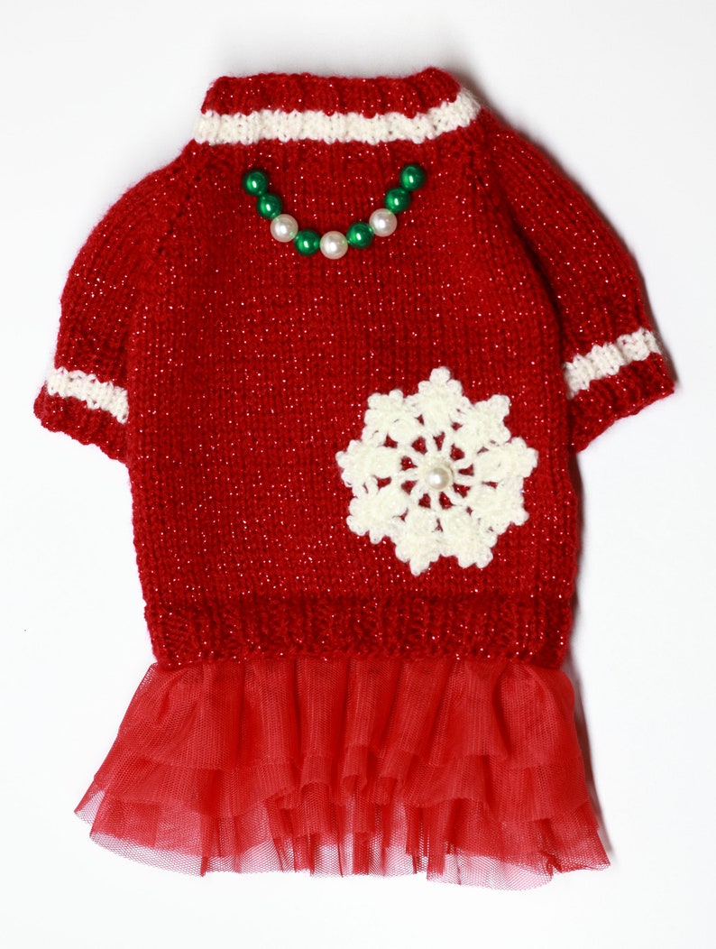 Red Christmas Dress for Dog Dress for Dogs Christmas Clothes Etsy