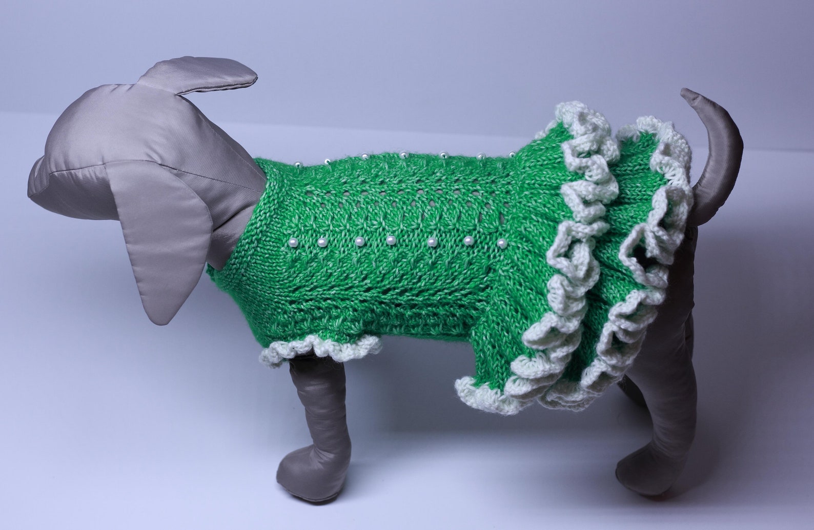 Green dress for a dog clothes for a small dog custom a Etsy