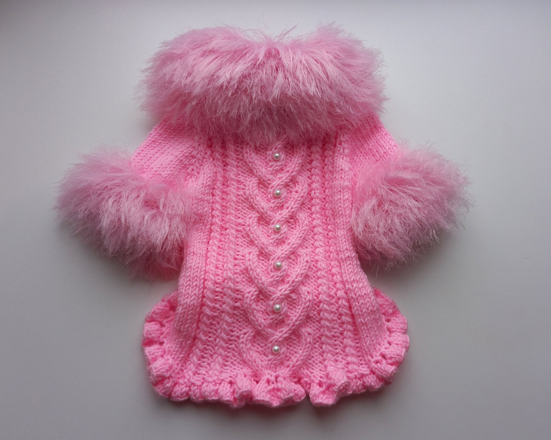 Valentine’s Dog Sweater with Long Pompom Snood