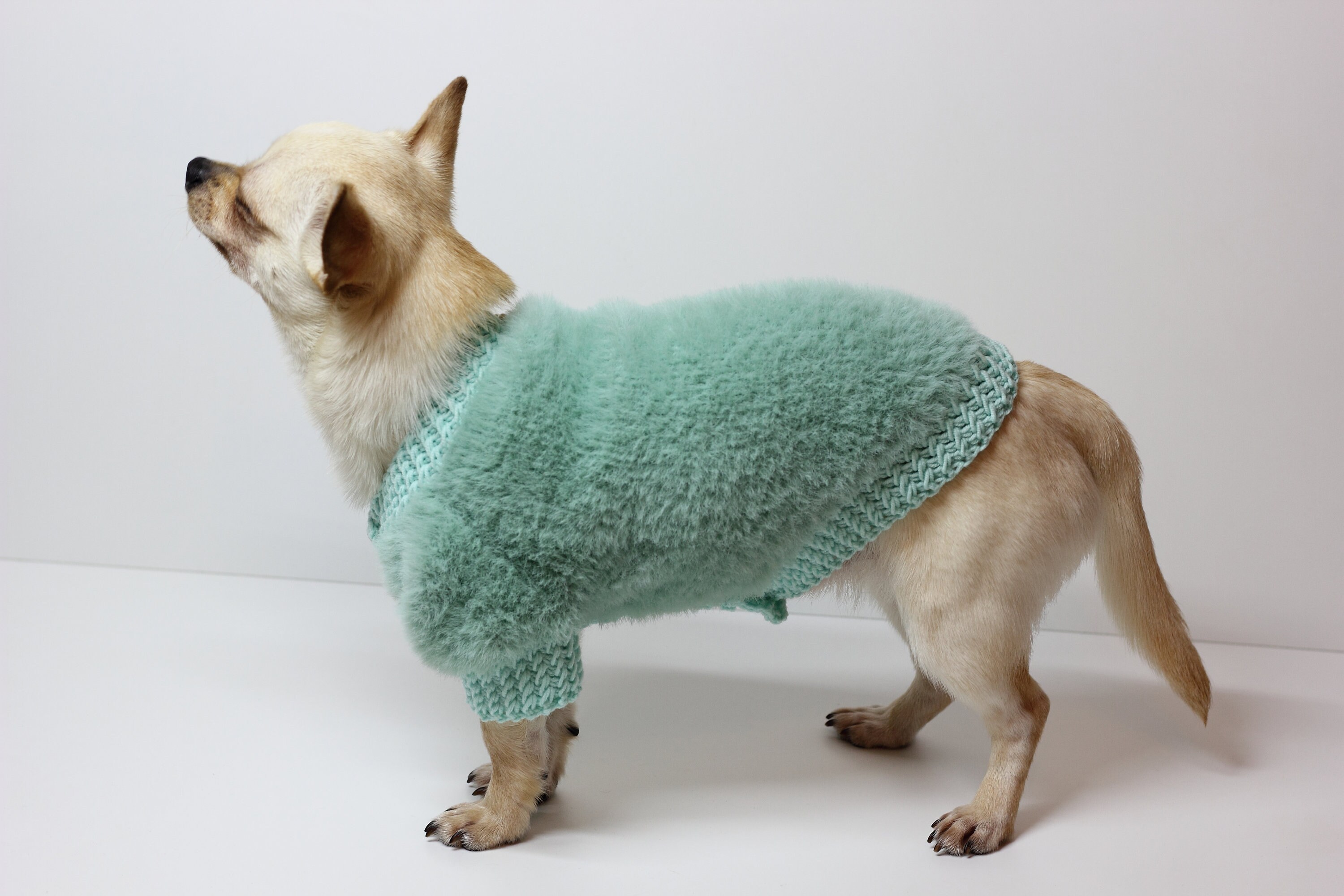 Fur coat for dogs Sweater for dogs Dog dress Custom clothes Etsy