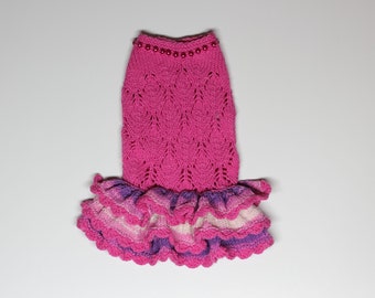 Dress for dogs Clothes for pets Sweater for dogs Knitted clothes for small dogs on request Size from XXXS XXS to M
