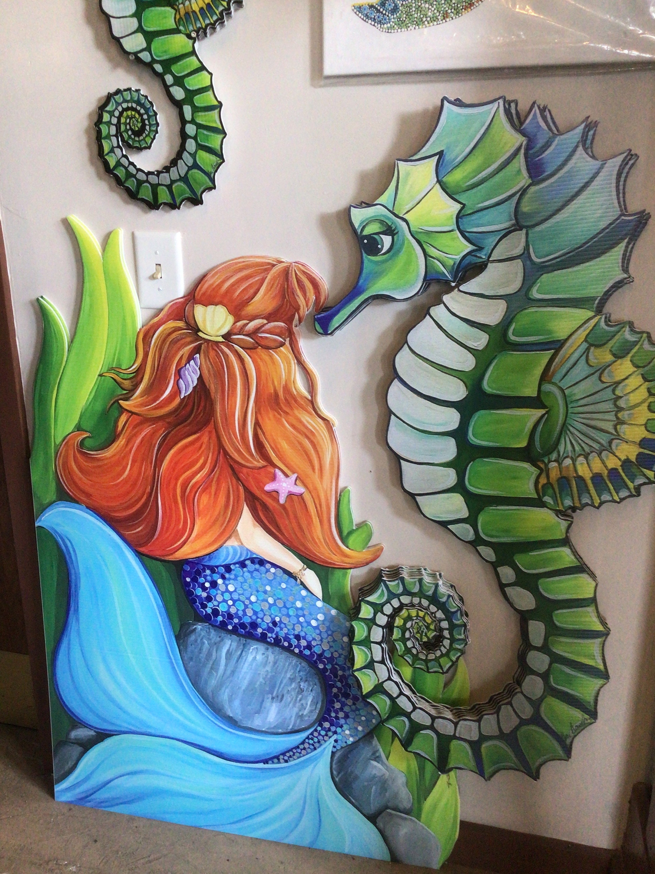 Mermaid Fence Panel - Etsy