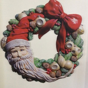 Panel de valla de corona de Papá Noel