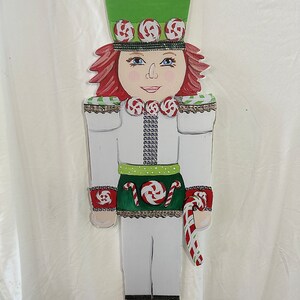 Peppermint Nutcracker Fence Panel