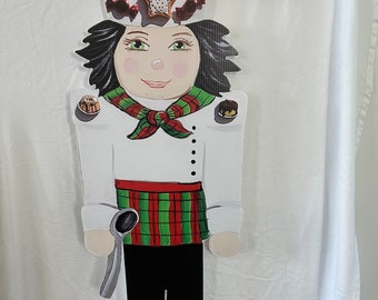 Italian Baker Nutcracker Fence Panel