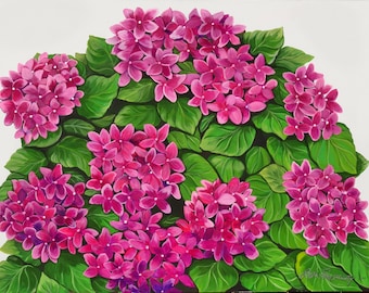 Hydrangea Fence Panel