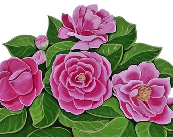 Camellia Fence Panel