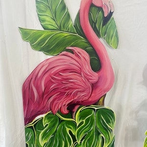 Flamingo Fence Panel Facing Right