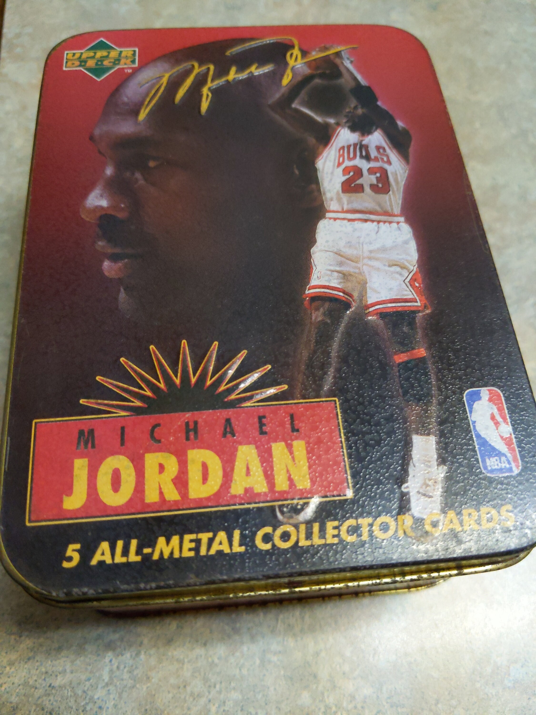 1996 Upper Deck Michael Jordan Metal Tin and Cards | Etsy Sweden