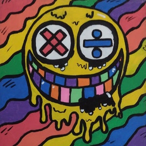 Melting Emoji Paintings