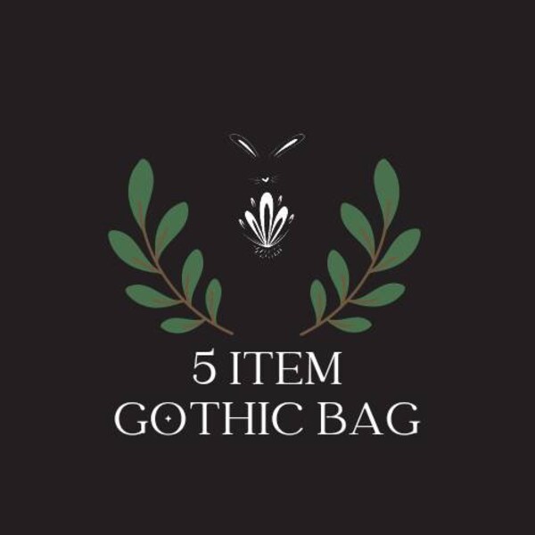 5 item Gothic/Halloween Mystery Bag | Grab Bag | Surprise Gift | Themed Blind Bags | Autumnal Celestial Alt Jewellery