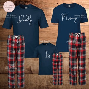 Personalised matching Pyjamas, personalised, his and hers