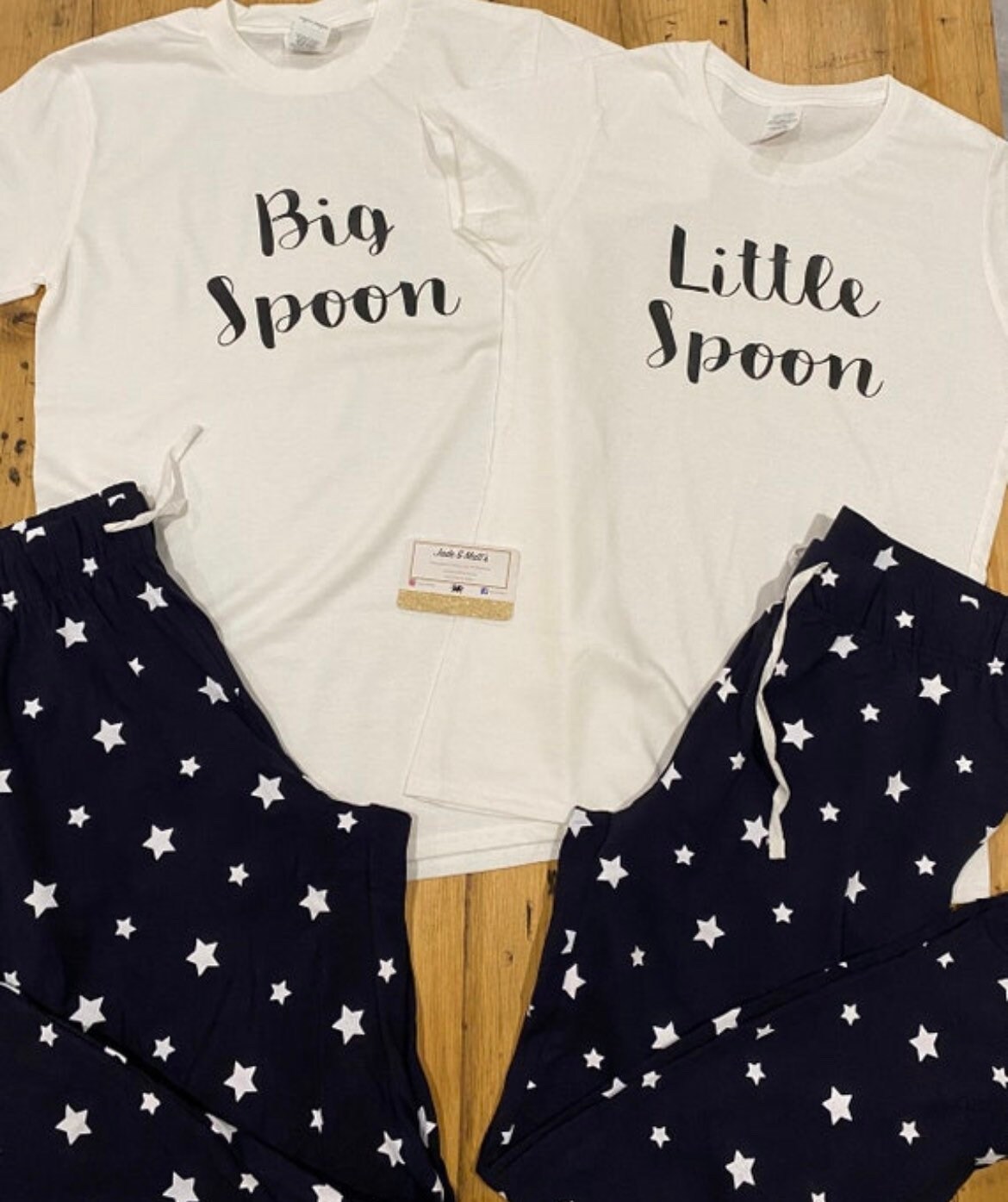 Big Spoon Little Spoon Pyjamas Pjs Etsy Canada
