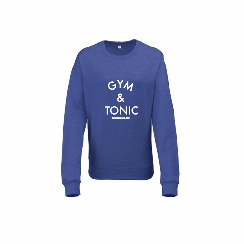 Gym & Tonic Sweatshirt Fitness Gym Gin Gin and Tonic Top Etsy UK