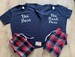 His & Hers Pjs, Tartan Pyjamas, gift, bride to be, couple PJ Set, couples set, matching pjs, personalized set 