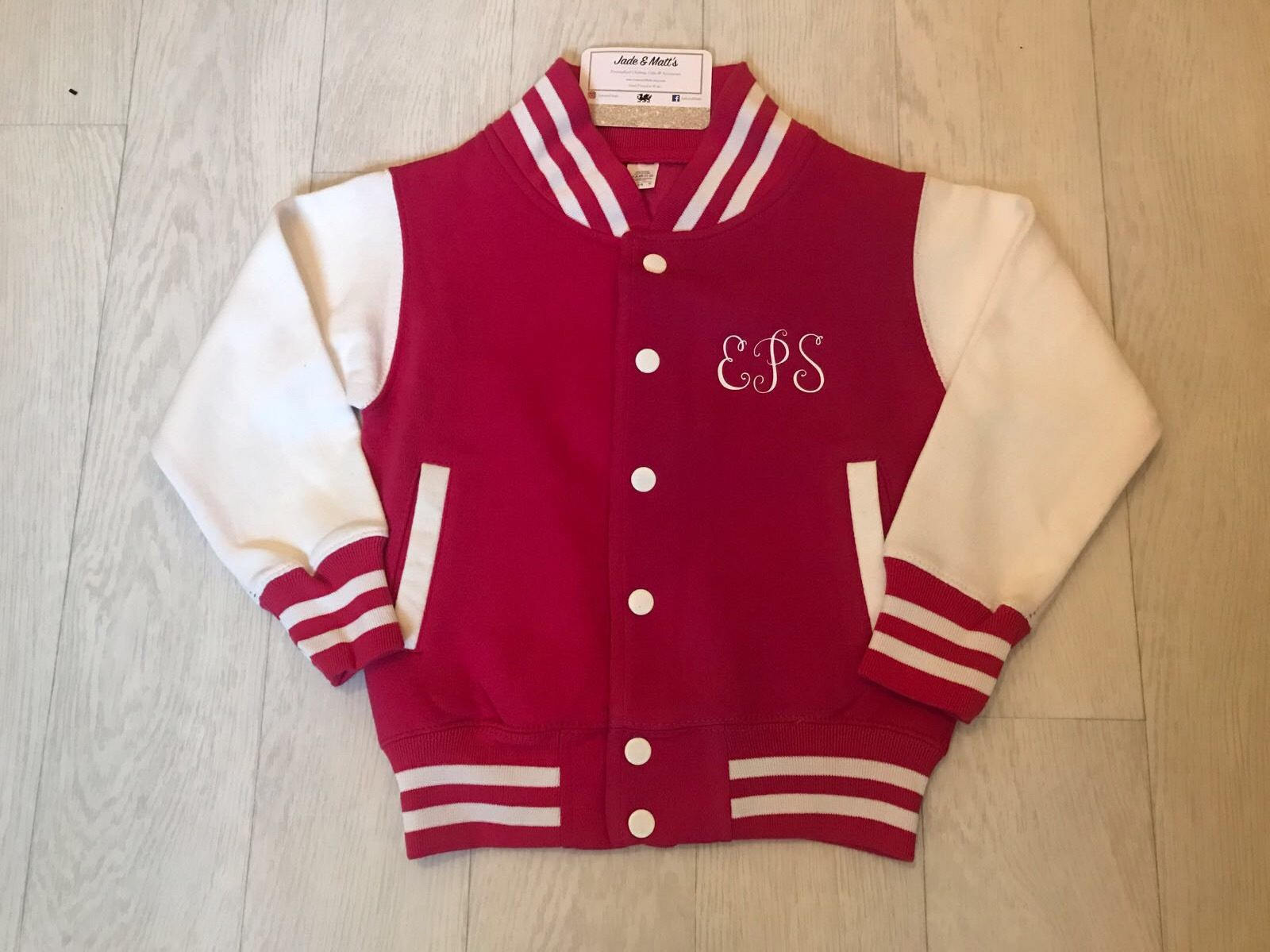 Children's Personalised Jacket Kids Varsity Personalized Etsy