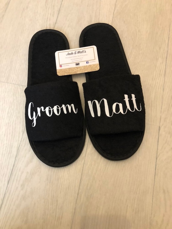 Altra Marca Pantofole per Addio al Celibato Personalizzate Lo Sposo Sono Io Ciabatte per Uomo