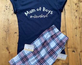 Mum of boys, Mothers pyjamas, mama pjs, gift for her