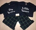 His & Hers PJS, Big Spoon, Little Spoon, Mr, Mrs pjs, Matching Pyjamas, Mr and Mrs, Tartan Pyjamas, gift, bride to be, PJ Set, couples set 