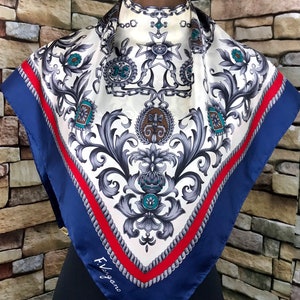 Freeshipping Fvergano vintage beautiful silk scarf vintage (zz301)