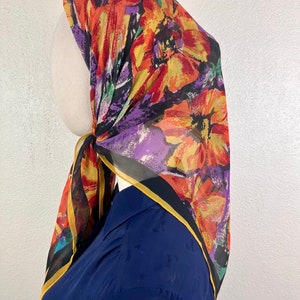 Darmowa wysyłka Piękne szale jedwabne vintage szalik Sz1468