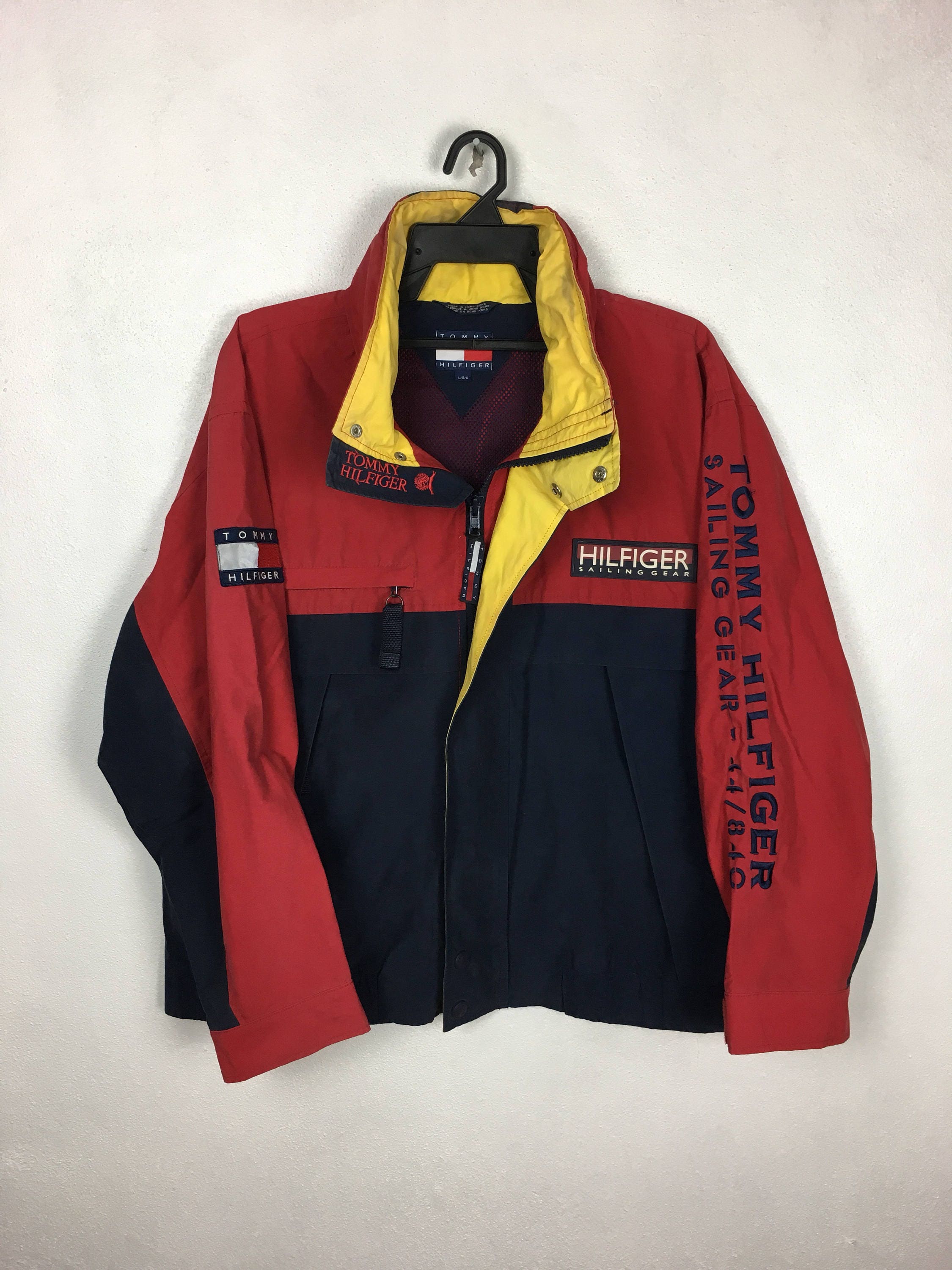 RARE Vintage Tommy Hilfiger Sailing Gear Jacket Waterproof Etsy