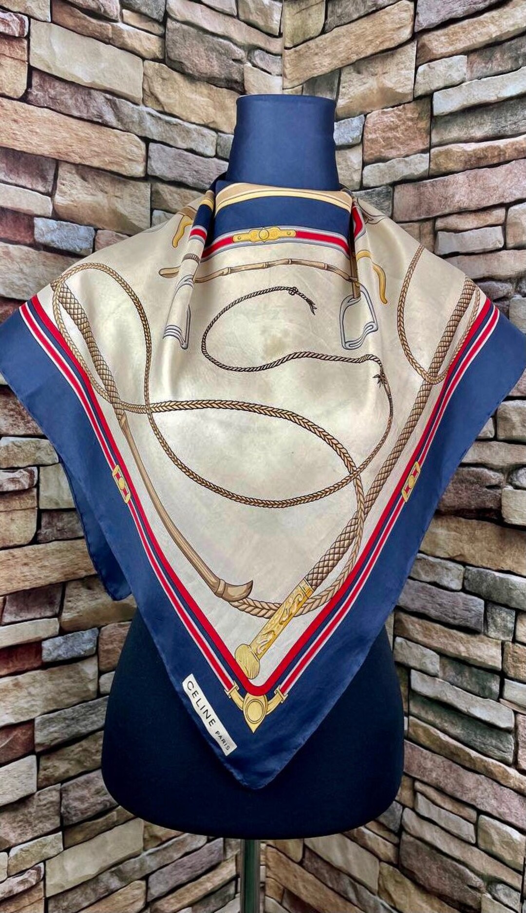 Freeshipping Celine Paris Silk Scarf Vintage Scarves (J601) - Etsy