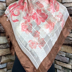 Freeshipping Nina ricci silk scarf vintage scarves (Gh129)