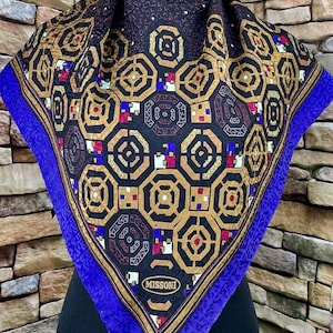 Freeshipping Missoni silk scarf vintage scarves (w307)