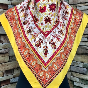 Freeshipping Pure italian scarf vintage silk (gs313)