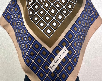 Sciarpa H33 dell'annata delle sciarpe di seta di Freeshipping Yves Saint Laurent