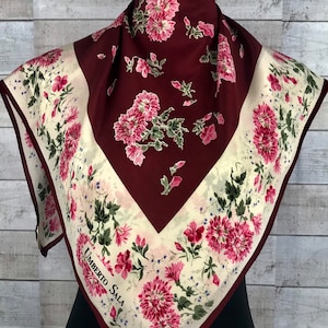 Free shipping umberto sala silk scarf bb size 34 x 34 inches