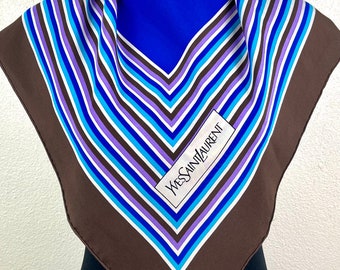 Free Shipping Yves saint laurent silk scarf vintage scarves Ca1