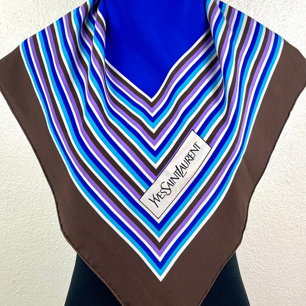 Free Shipping Yves saint laurent silk scarf vintage scarves Ca1