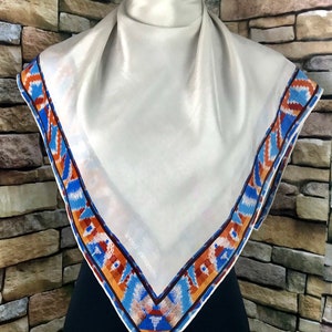 Freeshipping Kansai Yamamoto abstract silk scarf vintage (gs335)