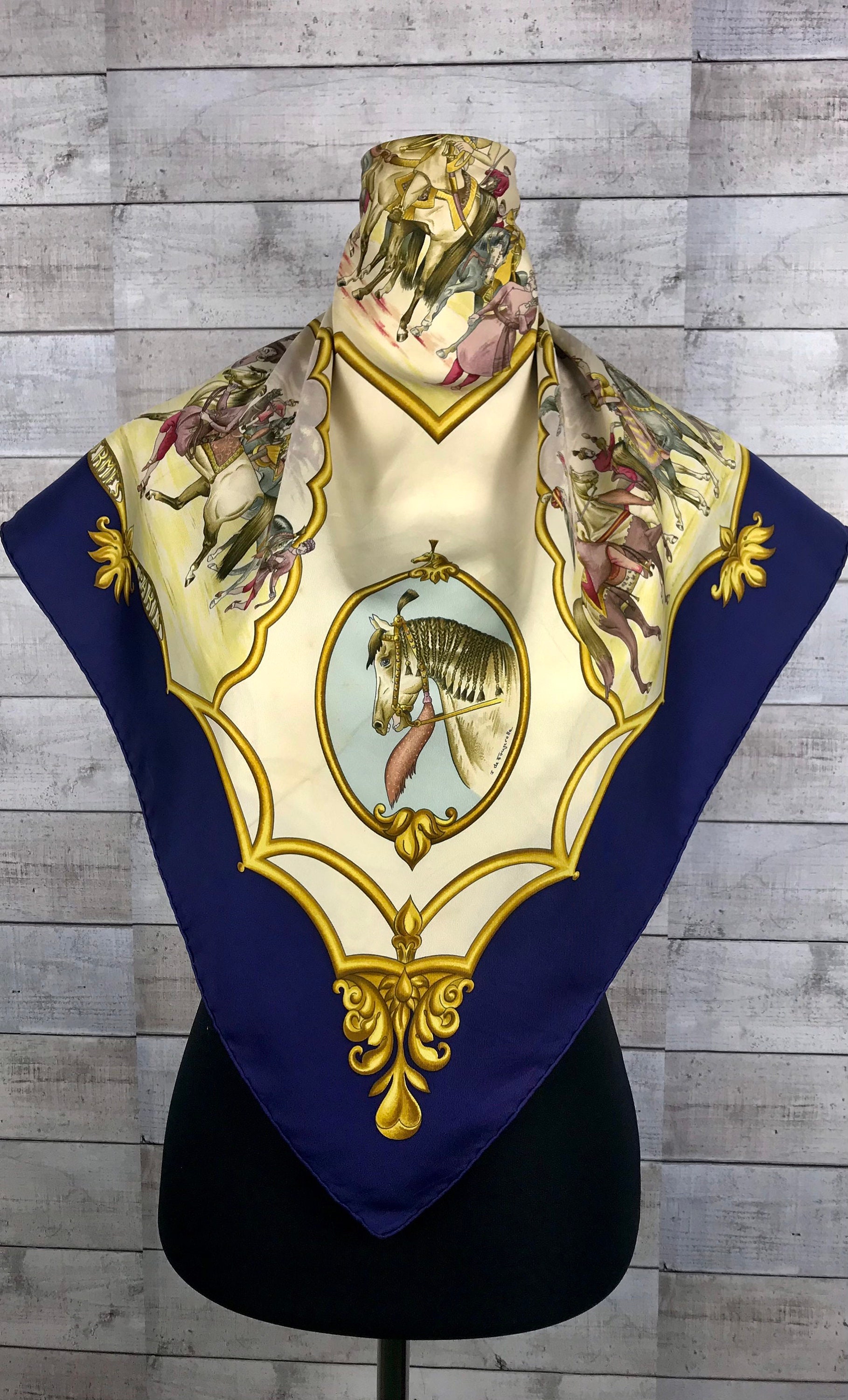 Free Shipping Dhl Express Silk Scarf Vintage Hermes Scarf Bb Etsy UK