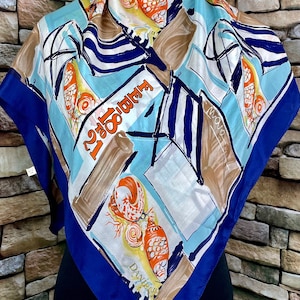 Freeshipping Daniel D paris silk scarf vintage scarves (J109)